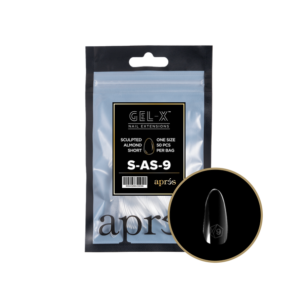 apres - Gel-X 2.0 Refill Bags - Sculpted Almond Short Size 9 (50 pcs)