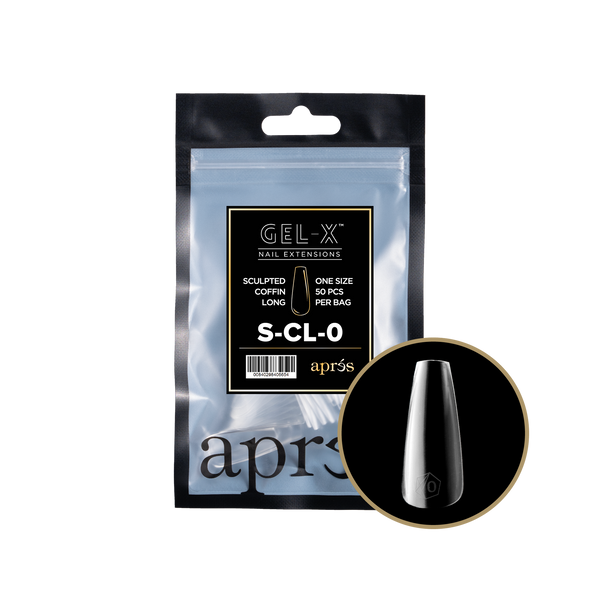 apres - Gel-X 2.0 Refill Bags - Sculpted Coffin Long Size 0 (50 pcs)