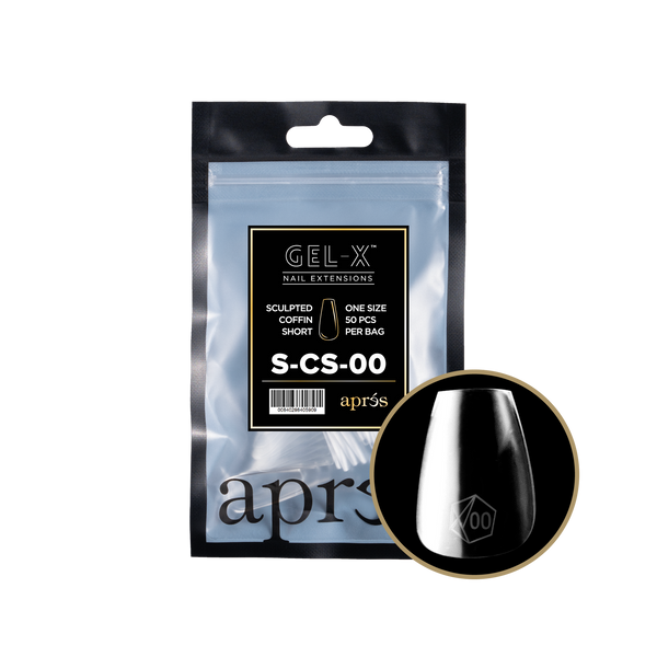 apres - Gel-X 2.0 Refill Bags - Sculpted Coffin Short Size 00 (50 pcs)