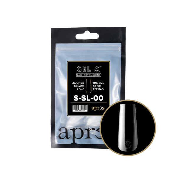 apres - Gel-X 2.0 Refill Bags - Sculpted Square Long Size 00 (50 pcs)