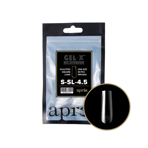 apres - Gel-X 2.0 Refill Bags - Sculpted Square Long Size 4.5 (50 pcs)