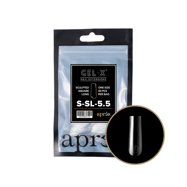 apres - Gel-X 2.0 Refill Bags - Sculpted Square Long Size 5.5 (50 pcs)