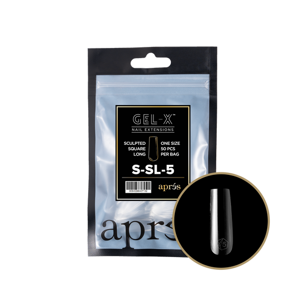 apres - Gel-X 2.0 Refill Bags - Sculpted Square Long Size 5 (50 pcs)