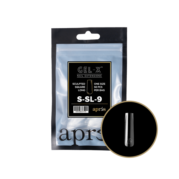 apres - Gel-X 2.0 Refill Bags - Sculpted Square Long Size 9 (50 pcs)