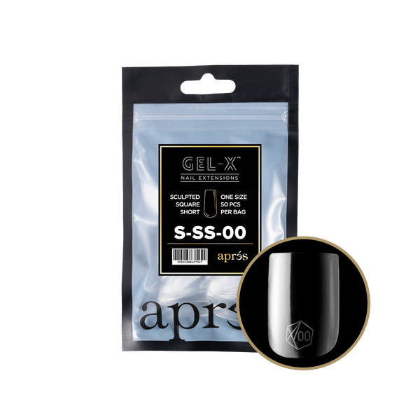 apres - Gel-X 2.0 Refill Bags - Sculpted Square Short Size 00 (50 pcs)