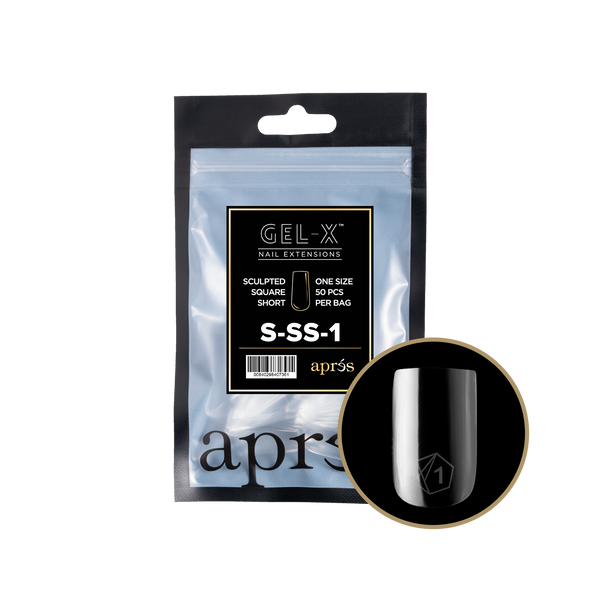 apres - Gel-X 2.0 Refill Bags - Sculpted Square Short Size 1 (50 pcs)