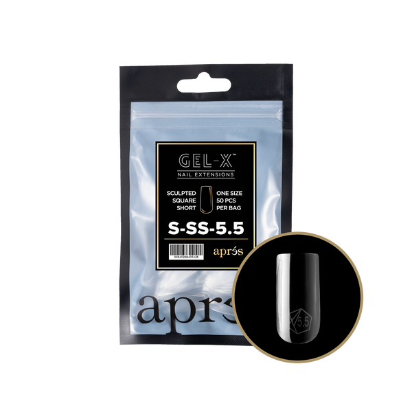 apres - Gel-X 2.0 Refill Bags - Sculpted Square Short Size 5.5 (50 pcs)