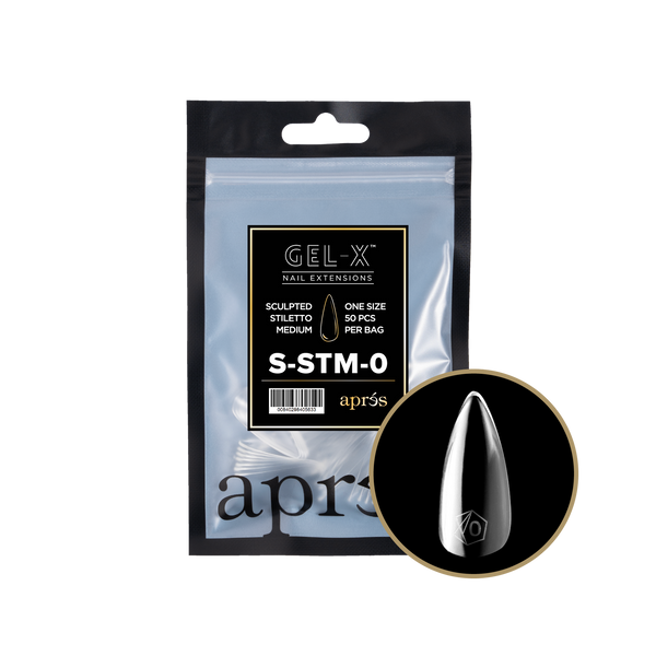 apres - Gel-X 2.0 Refill Bags - Sculpted Stiletto Medium Size 0 (50 pcs)