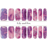 Lily and Fox - Nail Wrap - Wild Berry Swirl