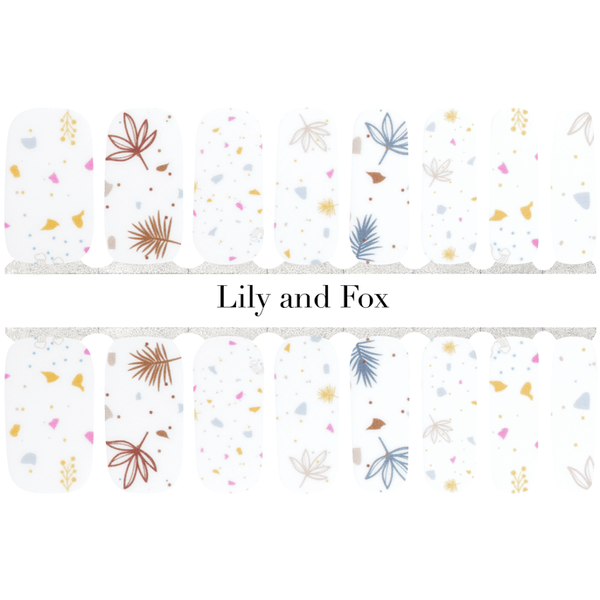 Lily And Fox Nail Wrap Tropical Terrazzo Sleek Nail