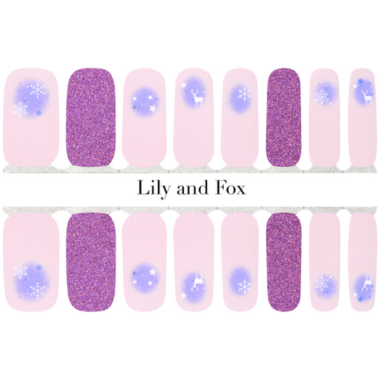 Lily and Fox Snow - Blue (Glitter Pedicure)
