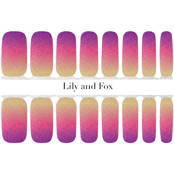 Lily and Fox - Nail Wrap - Tropical Horizon