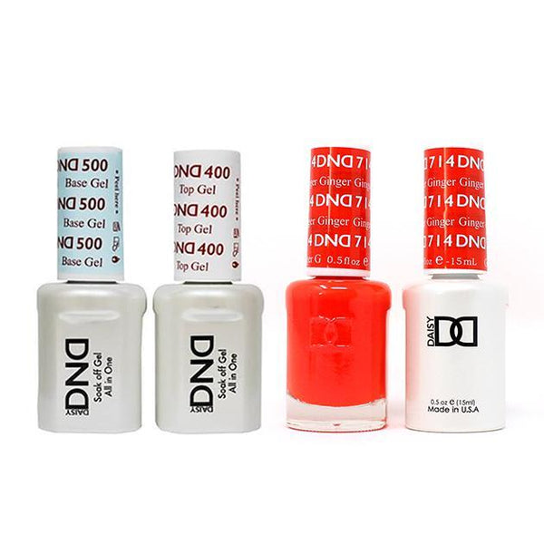 DND - Base, Top, Gel & Lacquer Combo - Ginger - #714