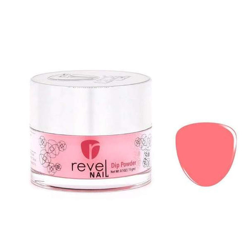 Revel Nail SC4 Aruba Pink Crème Dip Powder, 0.5 oz Jar Nail Dip Powder